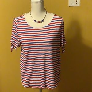 Talbots linen blend top